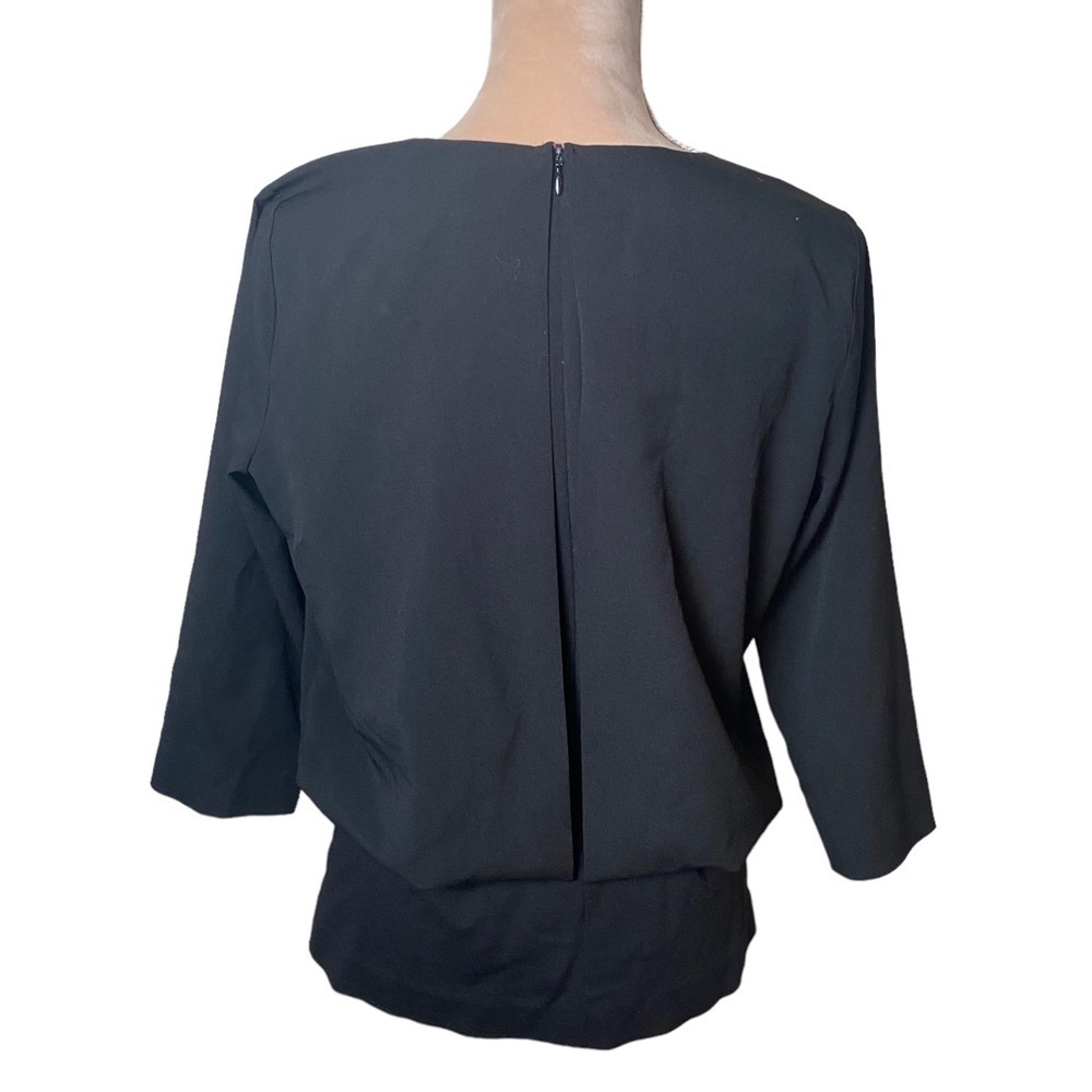 CABI | Black Indulgence Draped Blouse - Picture 5 of 9